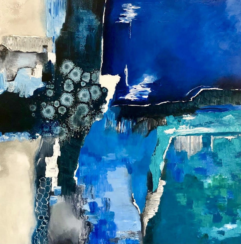 notion, Vibrant Connections 3, Oil on canvas, Anjum Motiwala, 2019